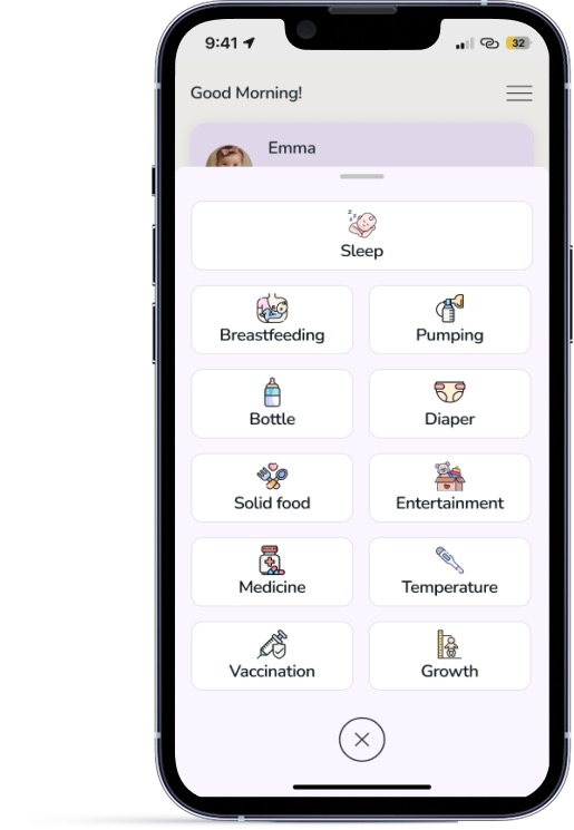 Quick-add tracking grid